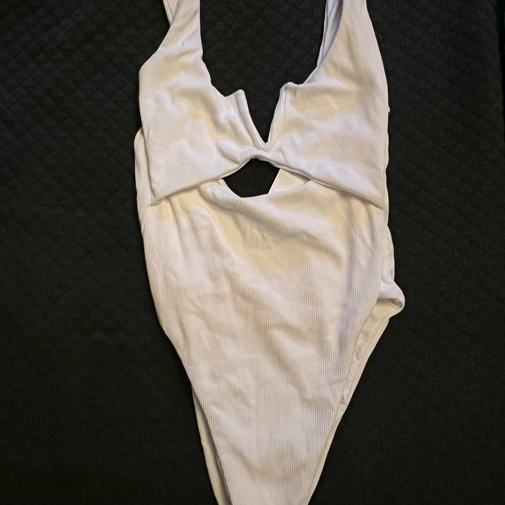 Elegant White One Piece Swimsuit
